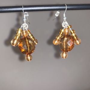 Brown Dangled Earrings